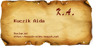 Kuczik Aida névjegykártya